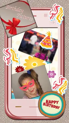 Birthday Photos and Stickers android App screenshot 4